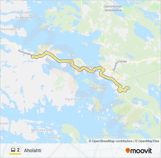 2 Bus Line Map