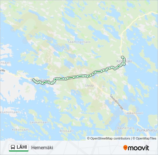 LÄHI  -linjakartta