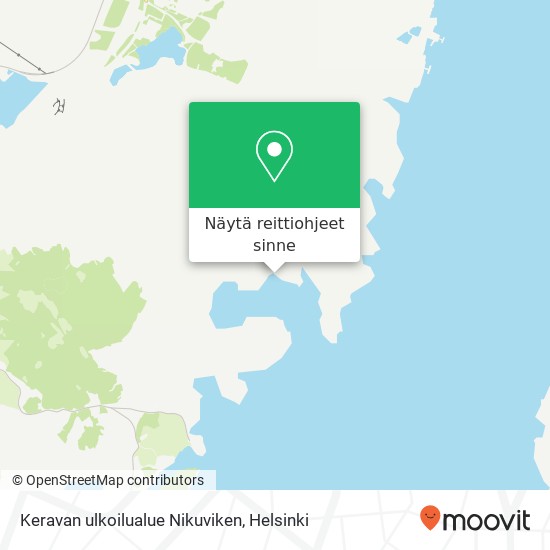 Keravan ulkoilualue Nikuviken kartta