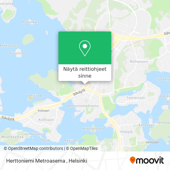 Herttoniemi Metroasema kartta