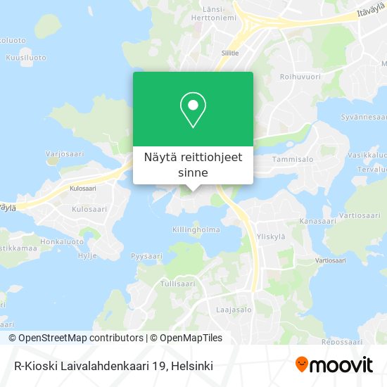 R-Kioski Laivalahdenkaari 19 kartta
