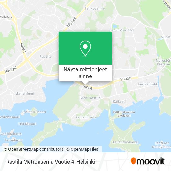 Rastila Metroasema Vuotie 4 kartta