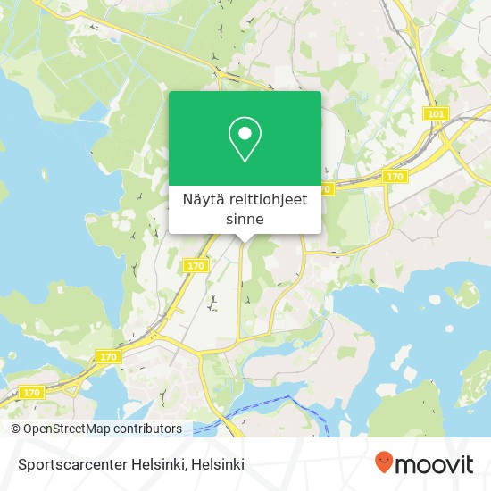 Sportscarcenter Helsinki kartta