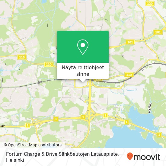 Fortum Charge & Drive Sähköautojen Latauspiste kartta