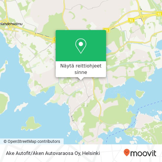 Ake Autofit / Aken Autovaraosa Oy kartta