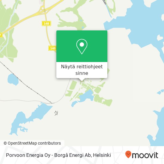 Porvoon Energia Oy - Borgå Energi Ab kartta