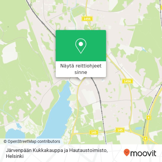 Järvenpään Kukkakauppa ja Hautaustoimisto kartta