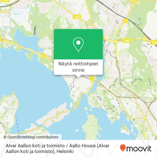 Alvar Aallon koti ja toimisto / Aalto House kartta