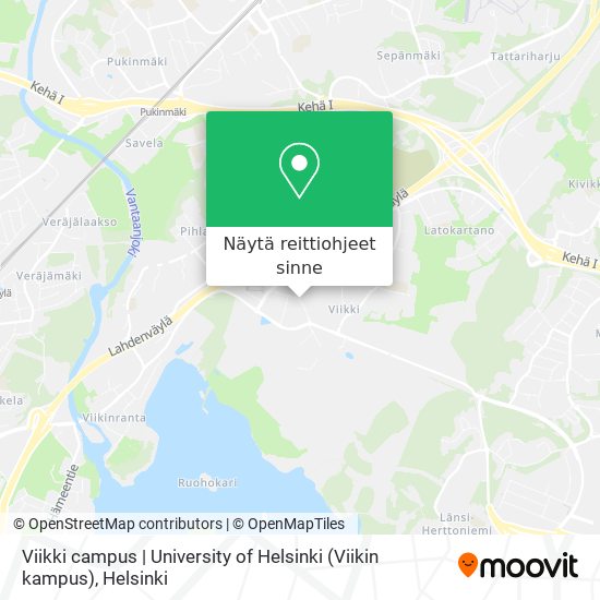 Viikki campus | University of Helsinki (Viikin kampus) kartta