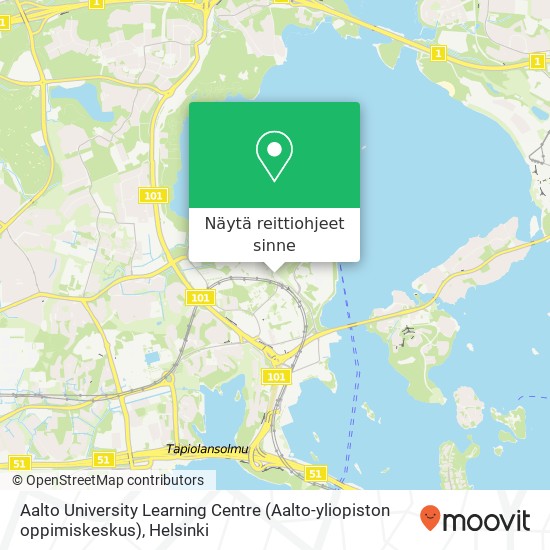 Aalto University Learning Centre (Aalto-yliopiston oppimiskeskus) kartta