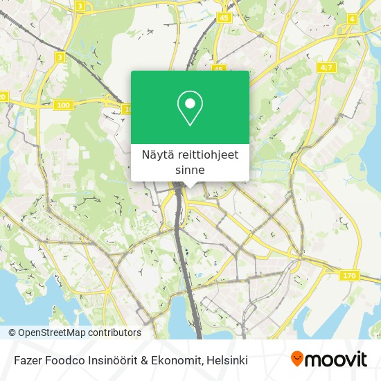 Fazer Foodco Insinöörit & Ekonomit kartta