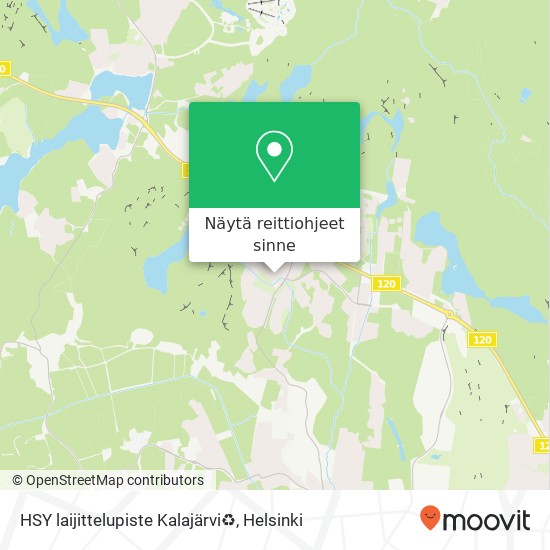 HSY laijittelupiste Kalajärvi♻️ kartta