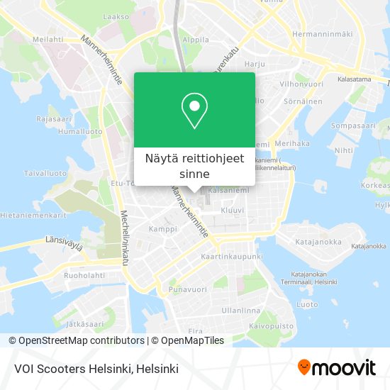 VOI Scooters Helsinki kartta