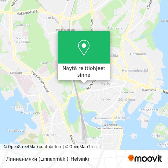 Линнанмяки (Linnanmäki) kartta