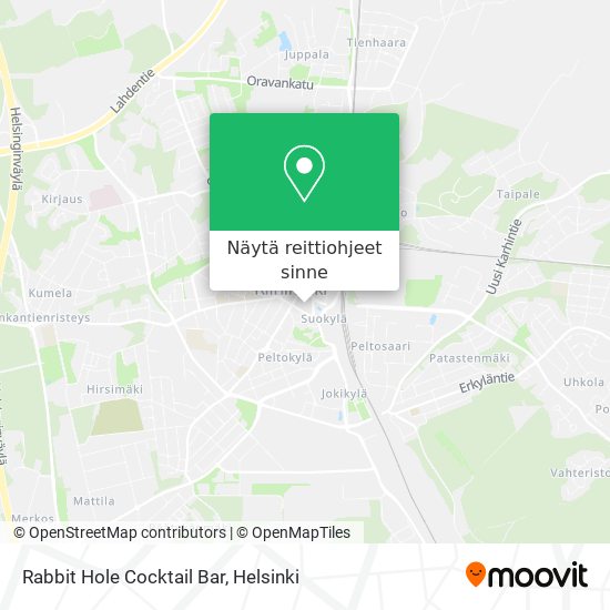 Rabbit Hole Cocktail Bar kartta