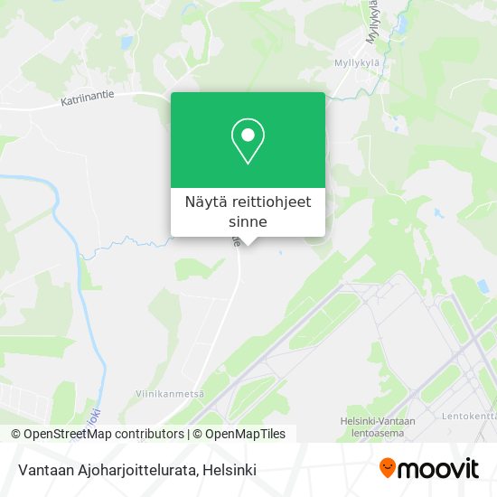 Vantaan Ajoharjoittelurata kartta