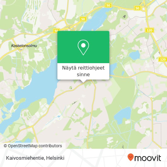 Kaivosmiehentie kartta