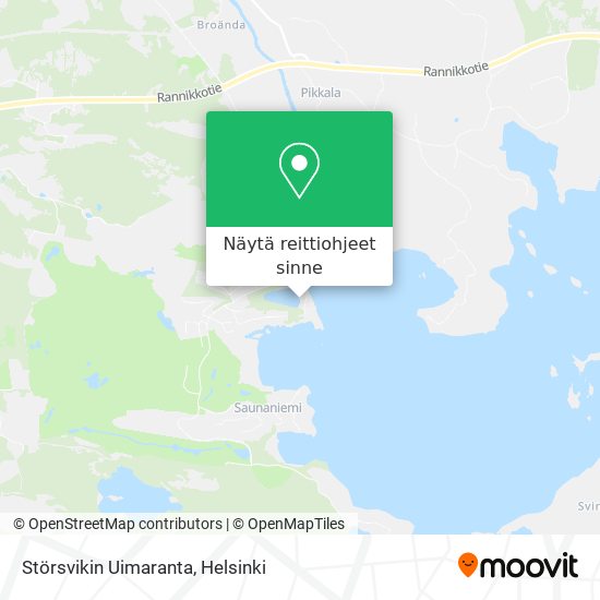 Störsvikin Uimaranta kartta