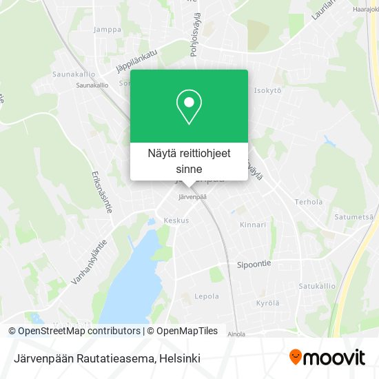 Kuinka päästä kohteeseen Järvenpään Rautatieasema kulkuvälineellä Bussi tai  Juna?