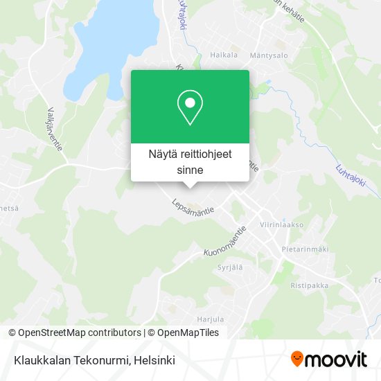 Klaukkalan Tekonurmi kartta