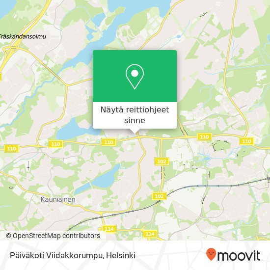 Päiväkoti Viidakkorumpu kartta