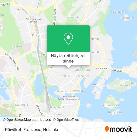 Päiväkoti Franzenia kartta