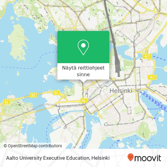 Aalto University Executive Education kartta