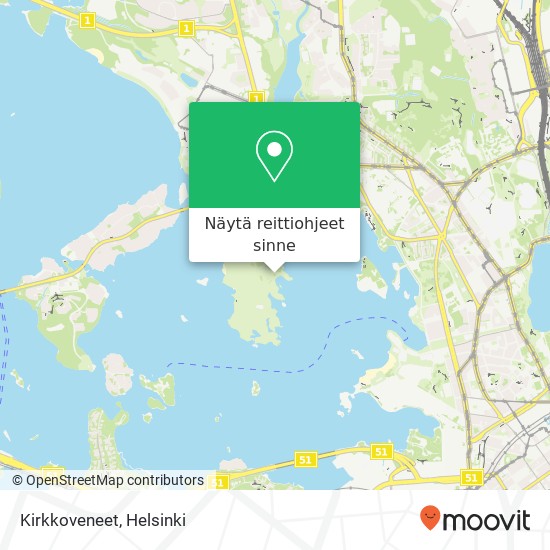 Kirkkoveneet kartta