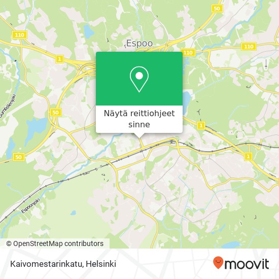 Kaivomestarinkatu kartta