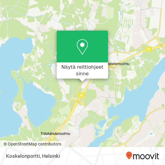 Koskelonportti kartta