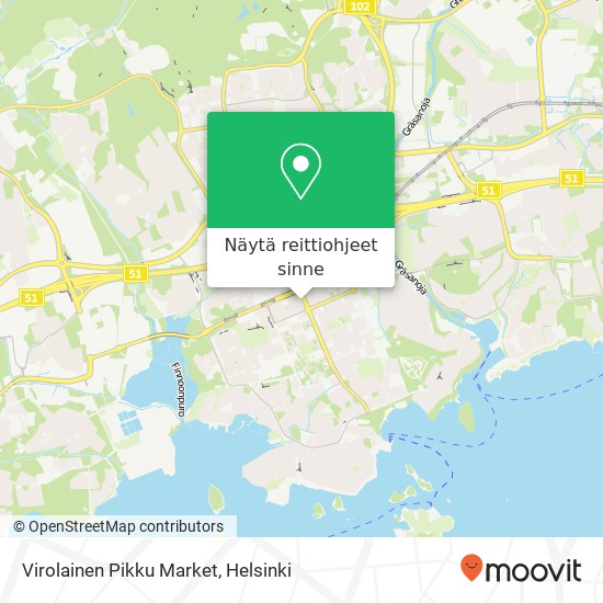 Virolainen Pikku Market kartta