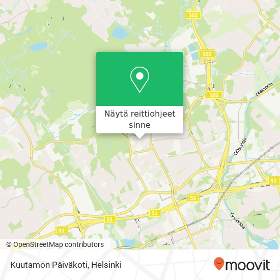 Kuutamon Päiväkoti kartta