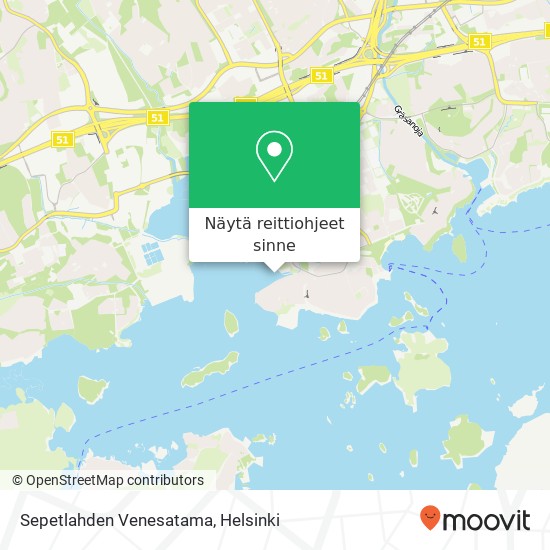Sepetlahden Venesatama kartta