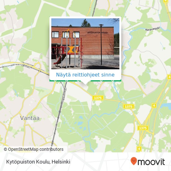 Kytöpuiston Koulu kartta