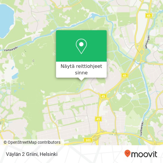 Väylän 2 Griini kartta