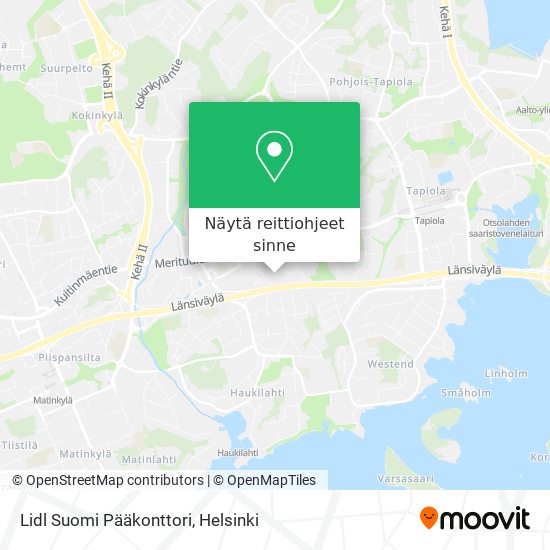 Lidl Suomi Pääkonttori kartta