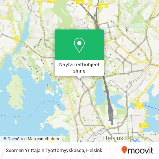 Suomen Yrittäjäin Työttömyyskassa kartta