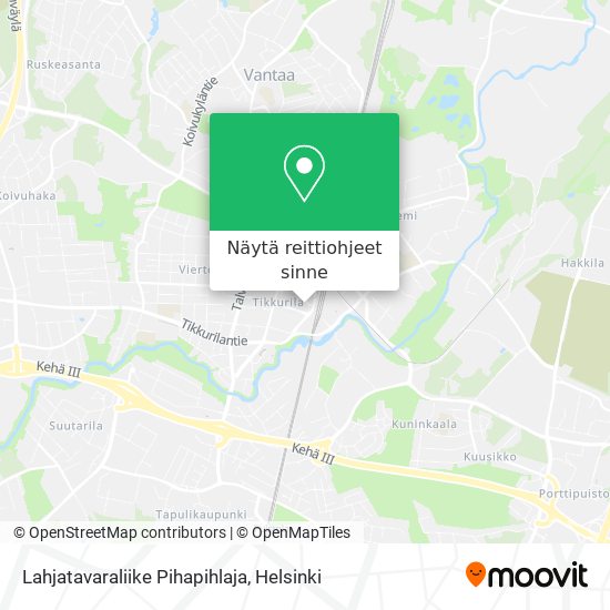 Lahjatavaraliike Pihapihlaja kartta