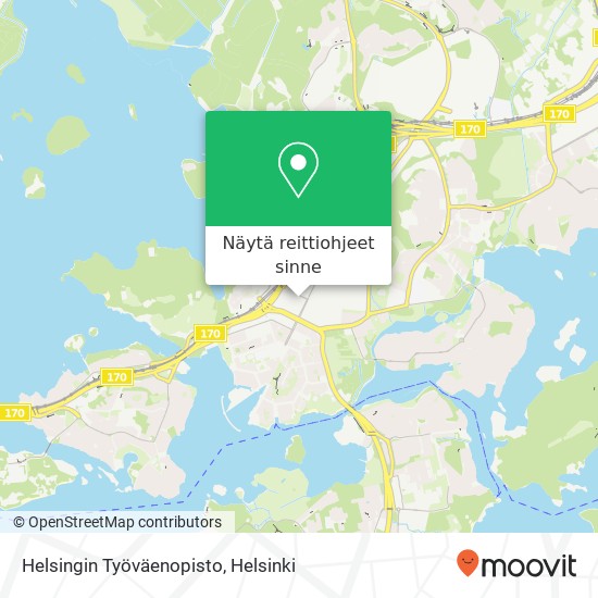 Helsingin Työväenopisto kartta