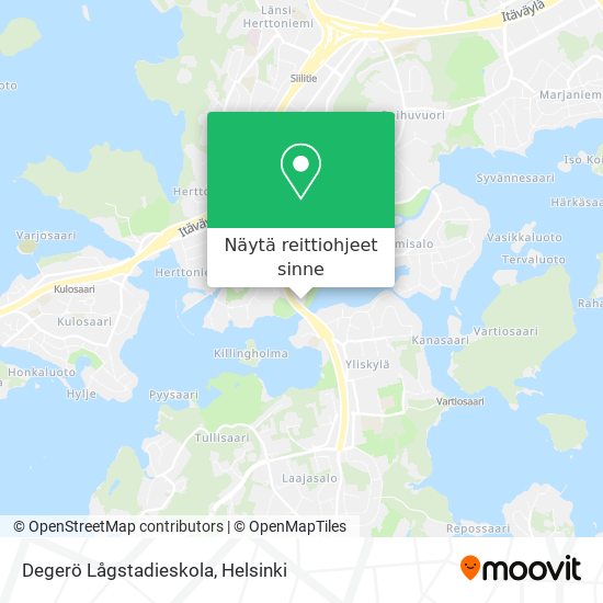 Degerö Lågstadieskola kartta