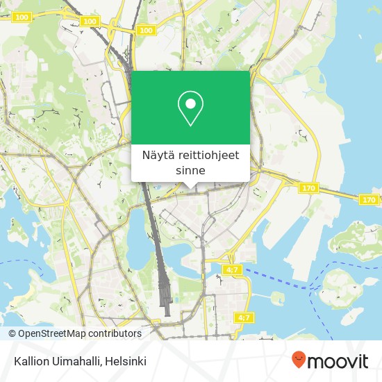 Kallion Uimahalli kartta