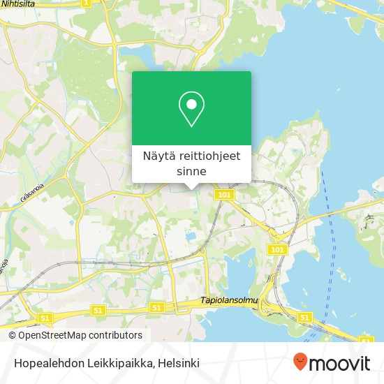 Hopealehdon Leikkipaikka kartta