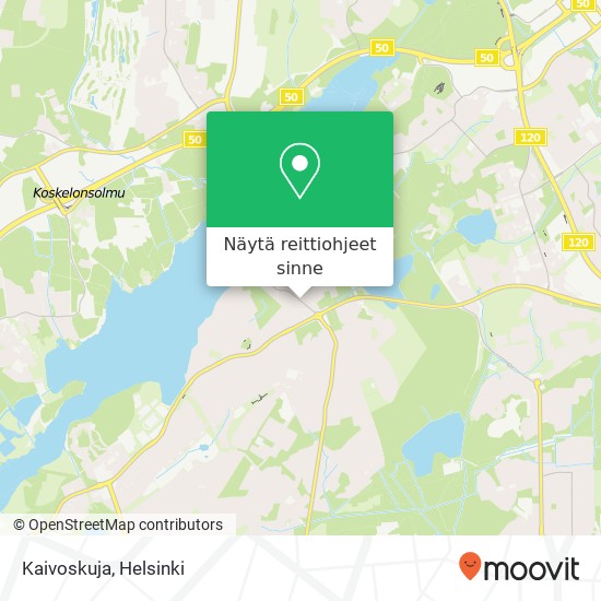 Kaivoskuja kartta