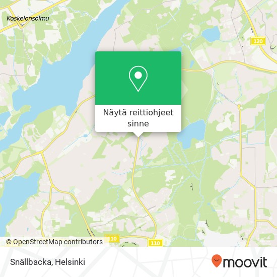 Snällbacka kartta