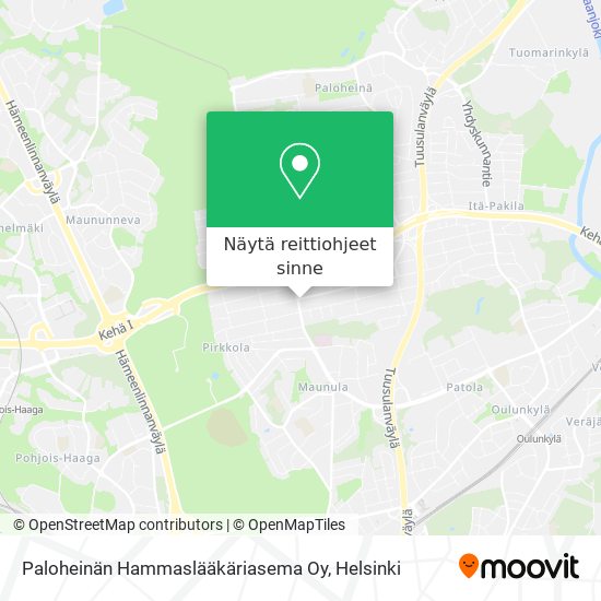 Paloheinän Hammaslääkäriasema Oy kartta