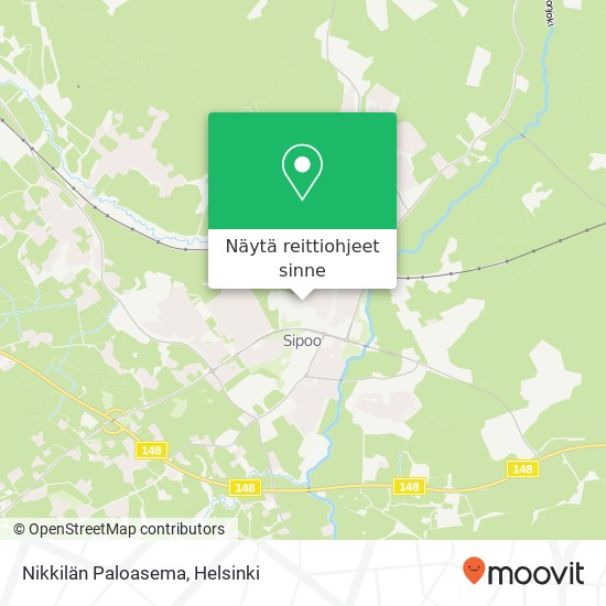 Nikkilän Paloasema kartta