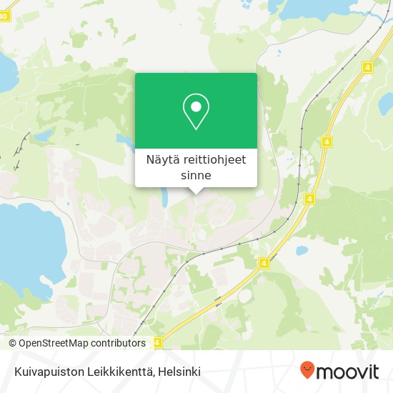 Kuivapuiston Leikkikenttä kartta