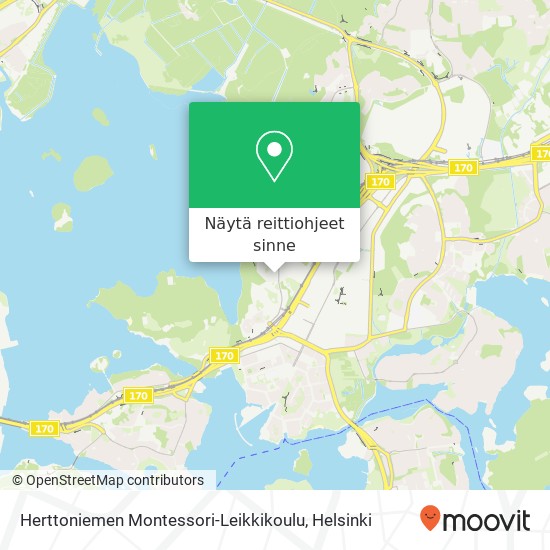 Herttoniemen Montessori-Leikkikoulu kartta