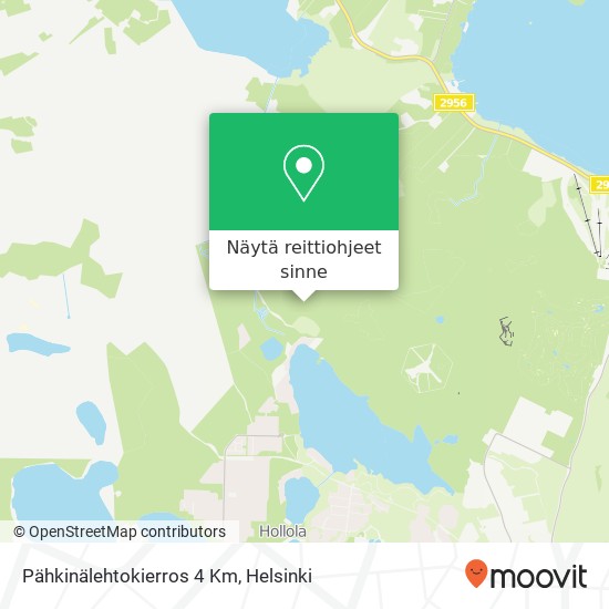 Pähkinälehtokierros 4 Km kartta