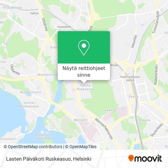 Lasten Päiväkoti Ruskeasuo kartta